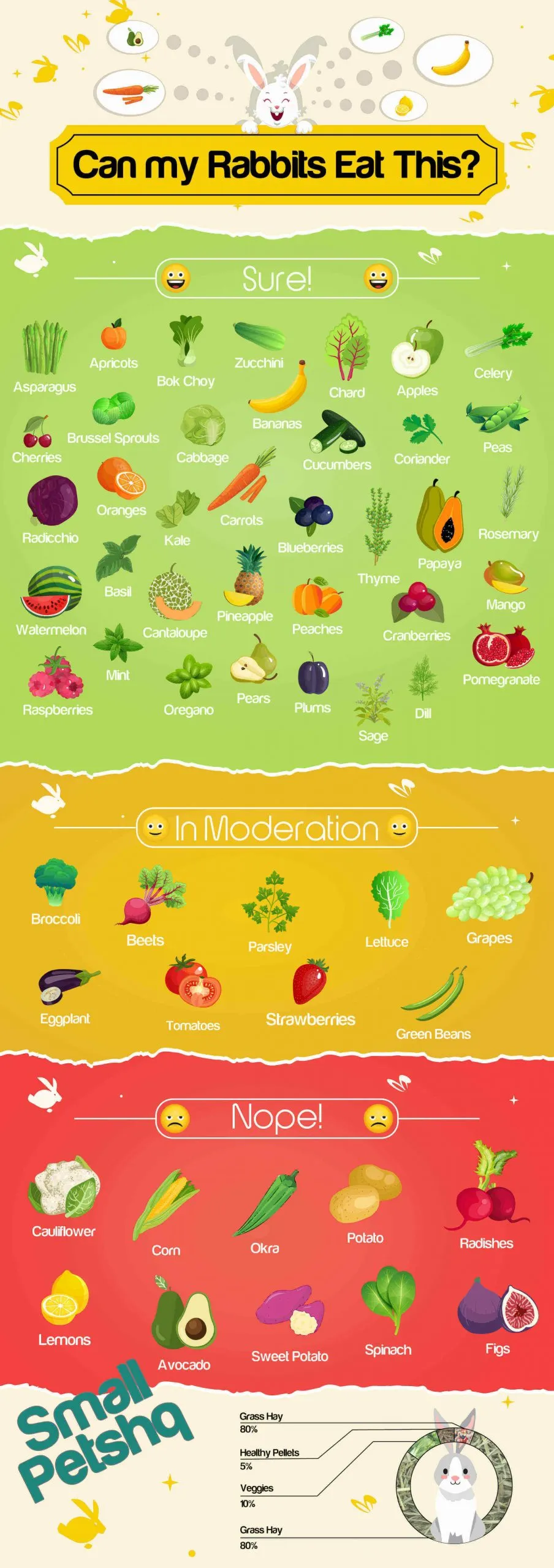 what do rabbits eat infographic